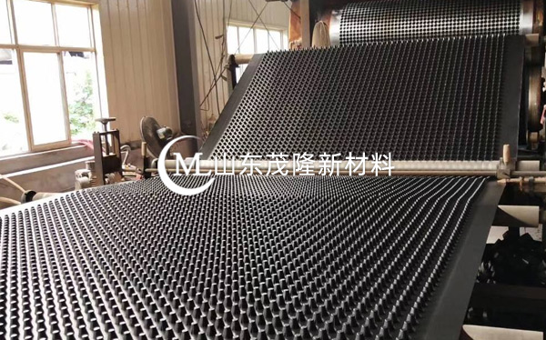 《网盛项目》无纺土工布、凹凸排水板施工